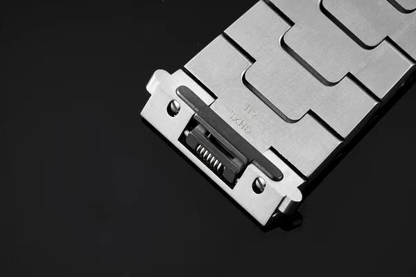 BVF Santos Medium WSSA0029, white Roman-numeral dial, steel case and bracelet, bracelet links
