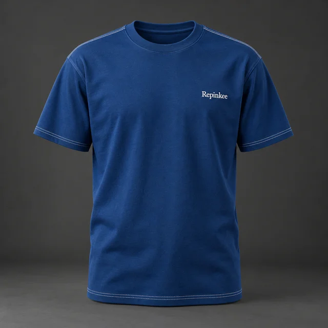 Blue Repinkee T-shirt, front